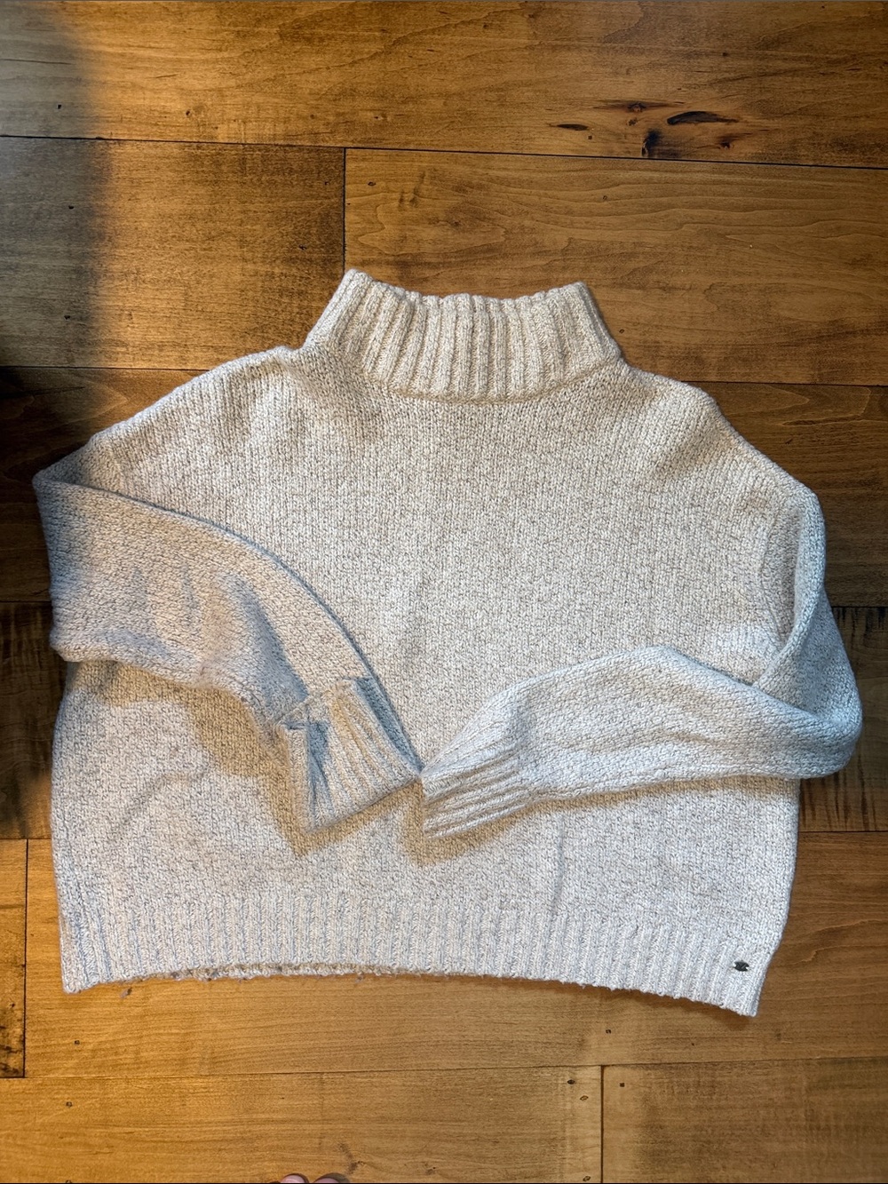 American Eagle Outfitters Cream Turtleneck Sweater